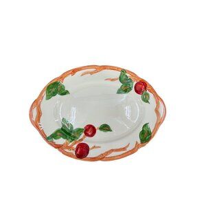 Franciscan Apple Earthenware Hand-Painted Ceramic Oval Serving Platter 14"x10"